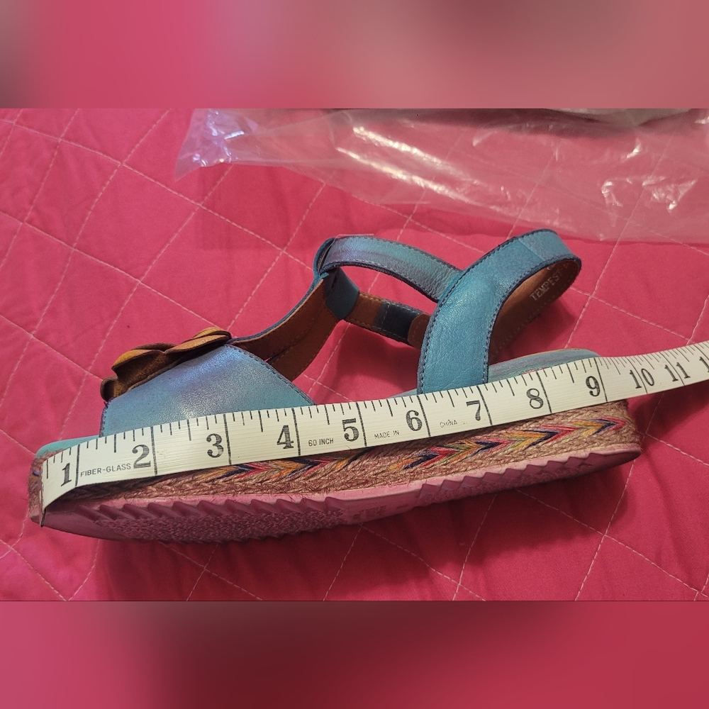 Spring Step L'Artiste Blue and Brown Sandals Size 38=7.5 (68) - Picture 12 of 15